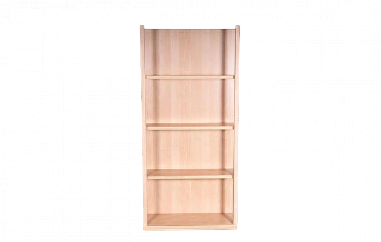 Bookcase in maple wood with 4 shelves, 1960s 6