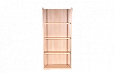 Bookcase in maple wood with 4 shelves, 1960s