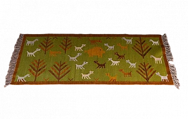 Polish rectangular rug in Cepelia Mat, 1970s