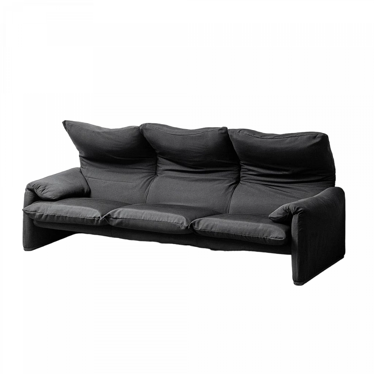 Maralunga three-seater sofa by Vico Magistretti for Cassina, 1970s 10