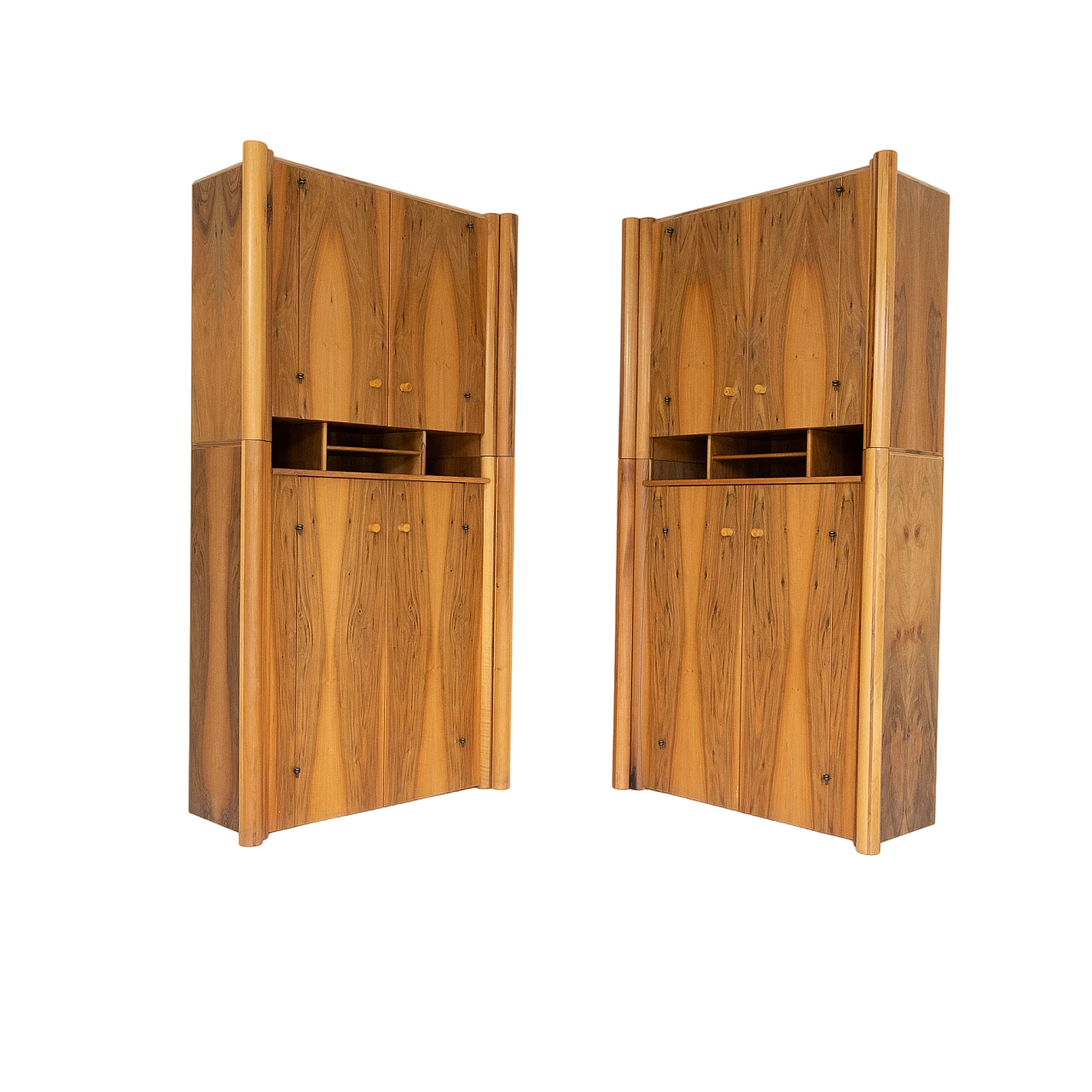 Pair of Scuderia sideboards by Carlo Scarpa for Bernini, 1970s 2