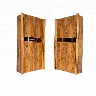 Pair of Scuderia sideboards by Carlo Scarpa for Bernini, 1970s