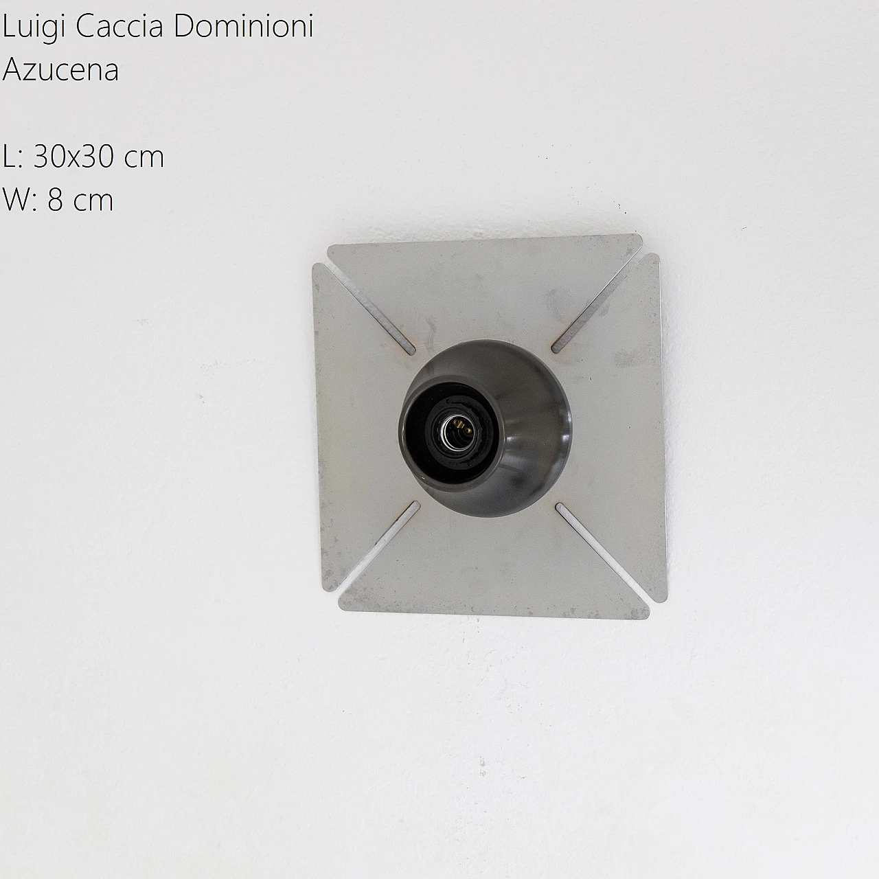 Metal wall light by Luigi Caccia Dominioni for Azucena, 1950s 1