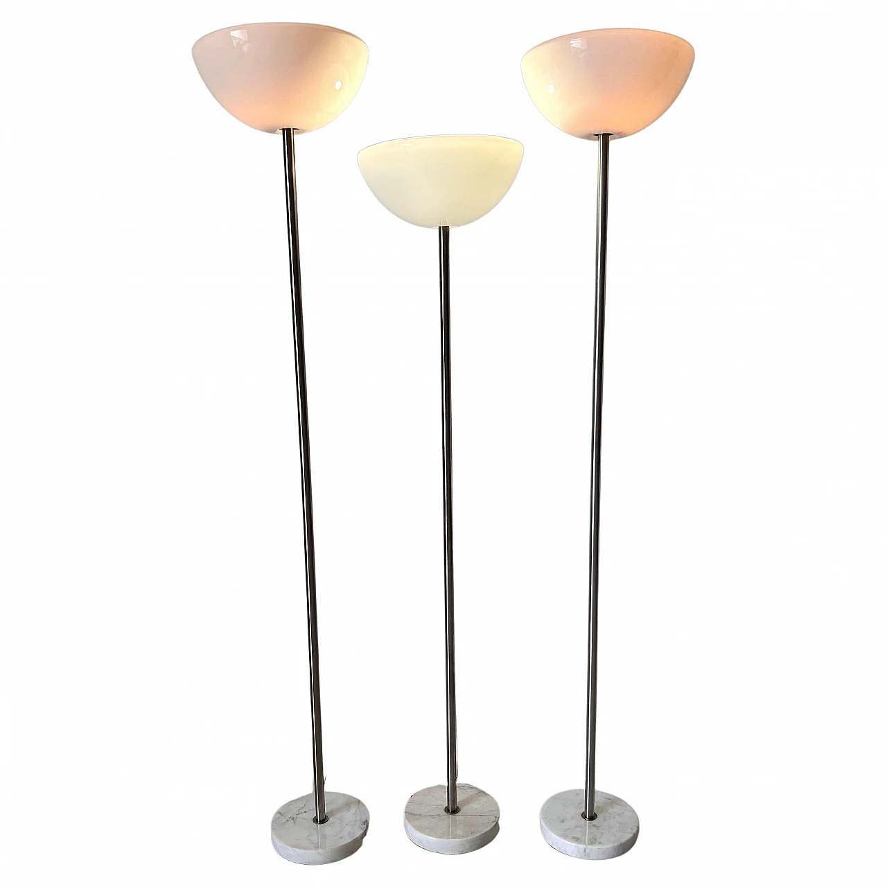 3 Papavero floor lamps by Achille Castiglioni for Flos, 1980s 1