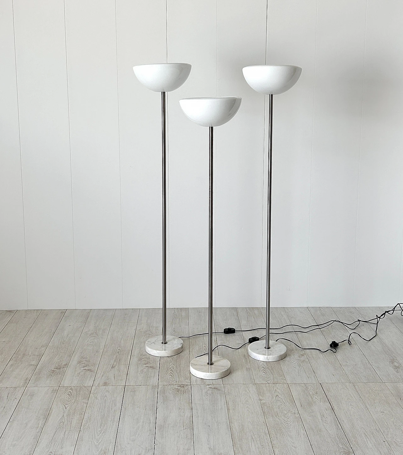 3 Lampade da terra Papavero di Achille Castiglioni per Flos, anni '80 2