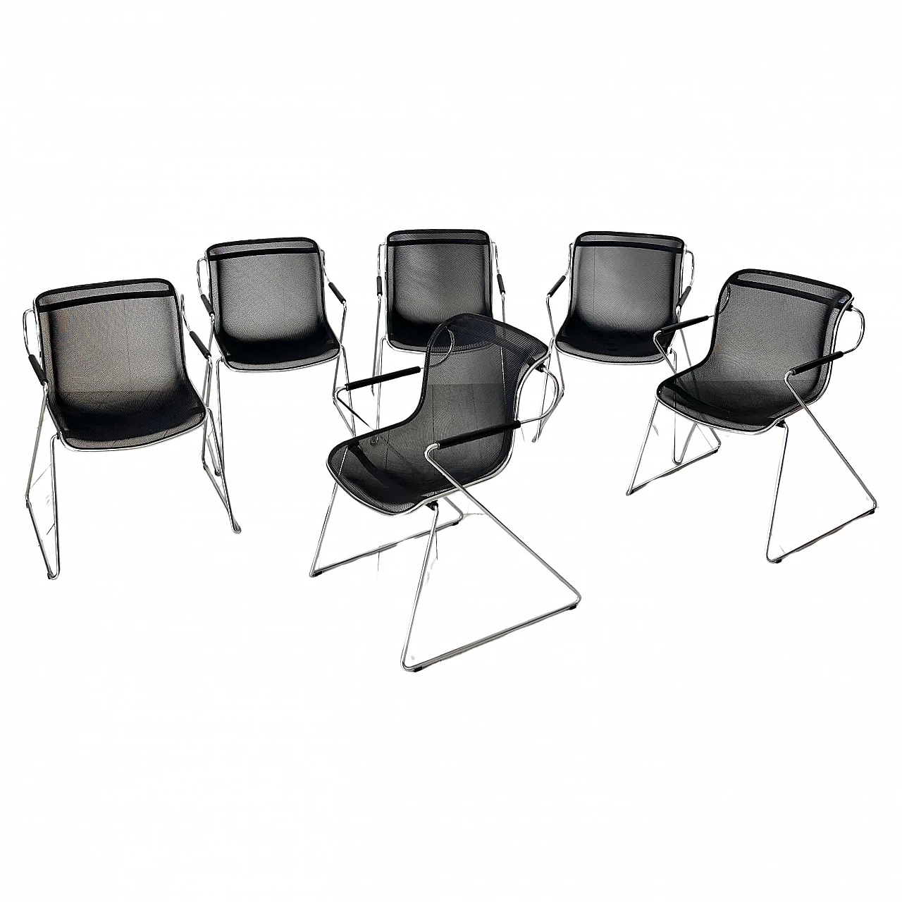 6 Penelope chairs by Charles Pollock for Anonima Castelli, 1982 1