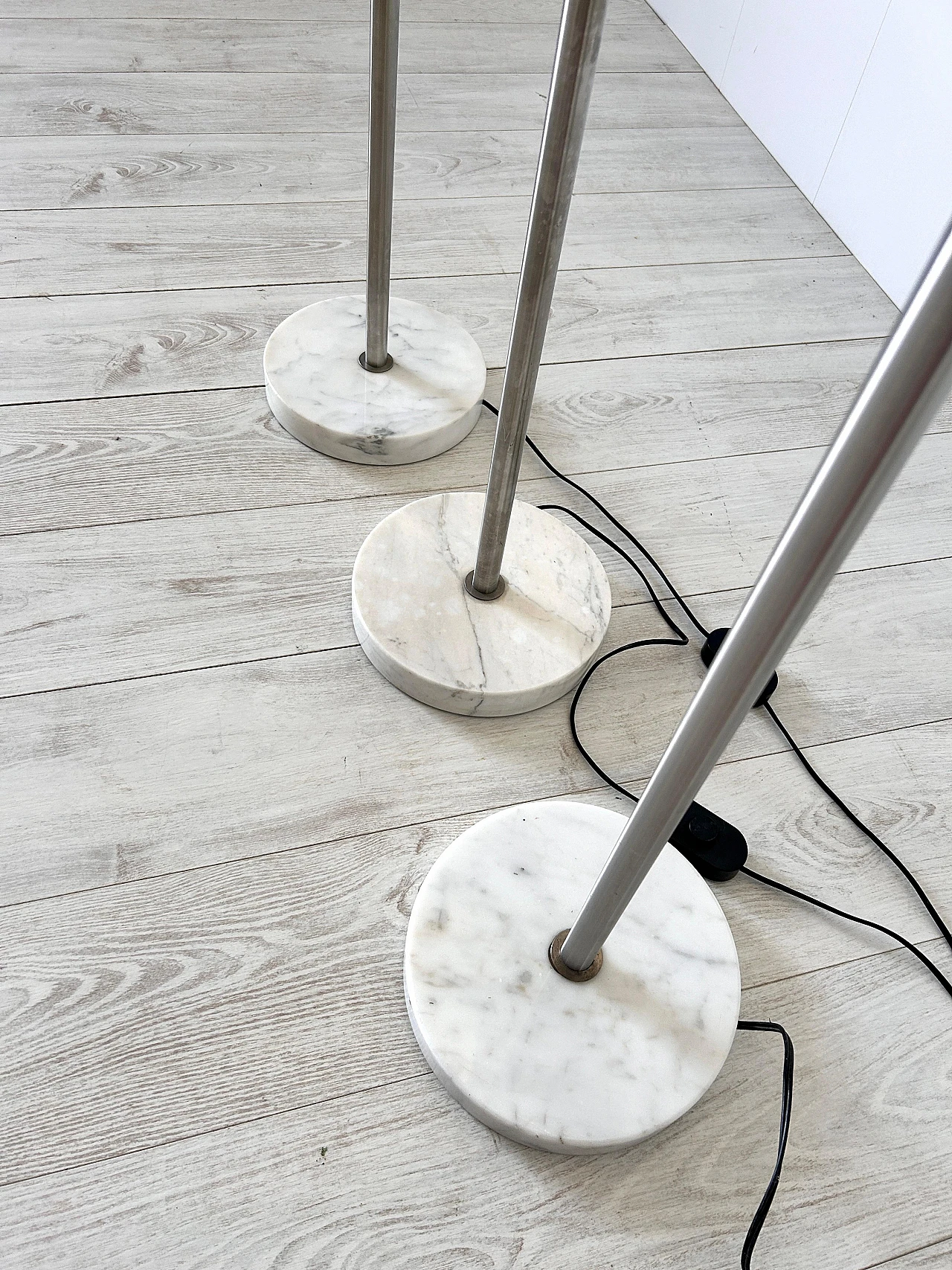 3 Papavero floor lamps by Achille Castiglioni for Flos, 1980s 13