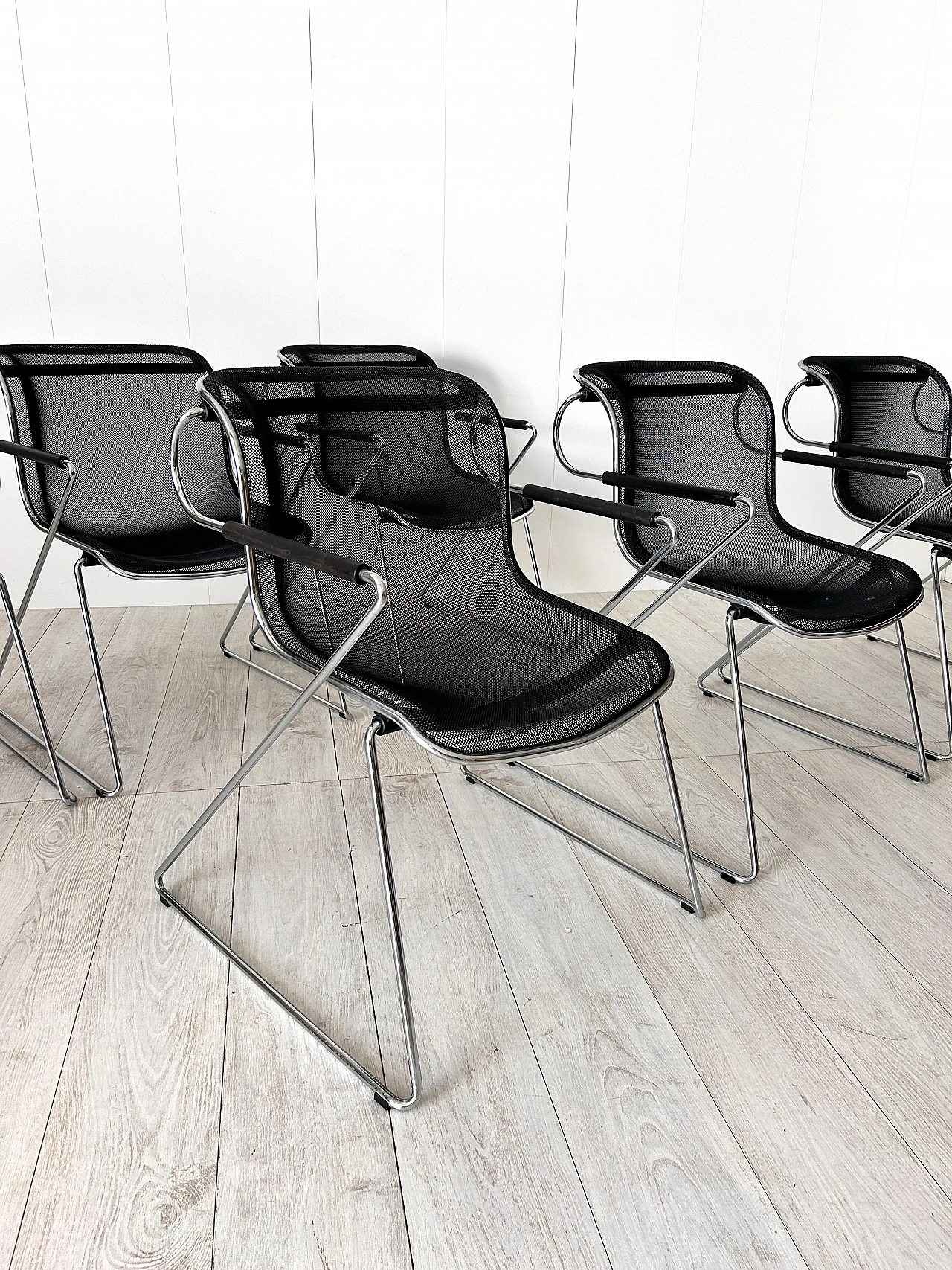 6 Penelope chairs by Charles Pollock for Anonima Castelli, 1982 9