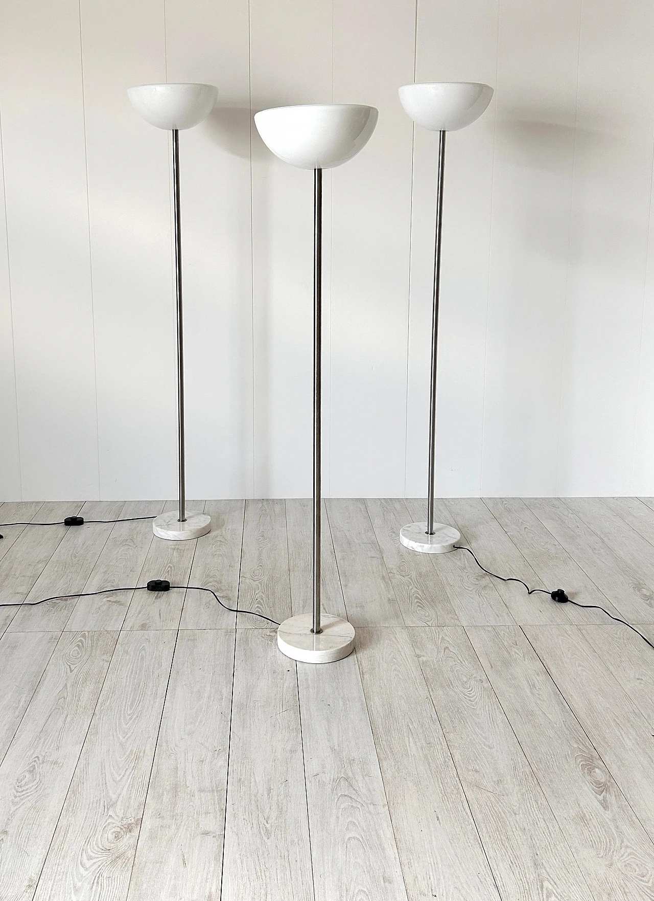 3 Papavero floor lamps by Achille Castiglioni for Flos, 1980s 18