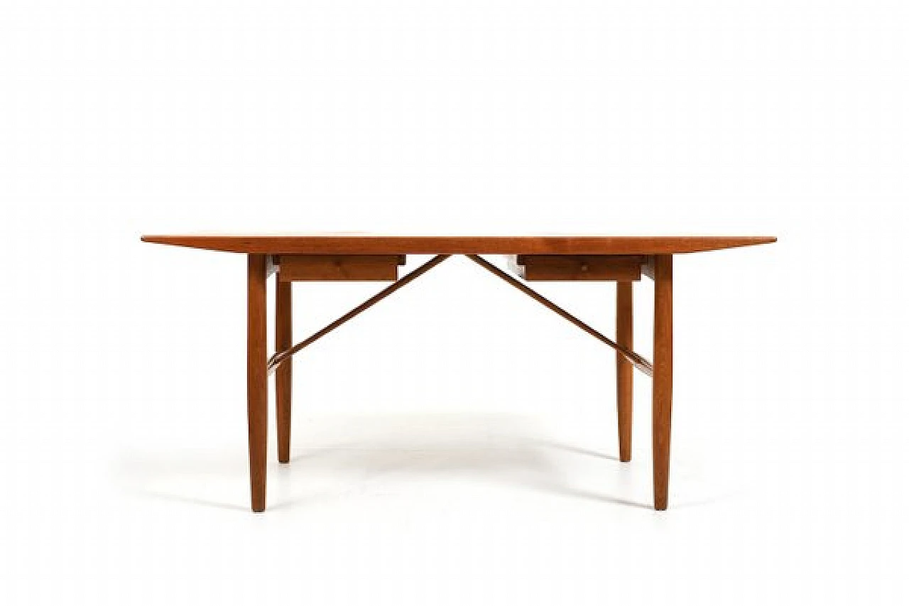 Danish teak and oak desk, 1960s 2