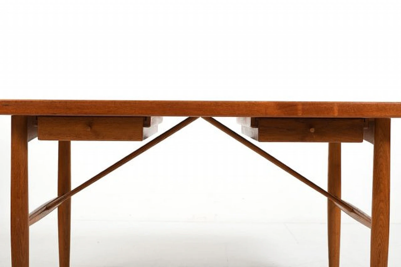 Danish teak and oak desk, 1960s 3