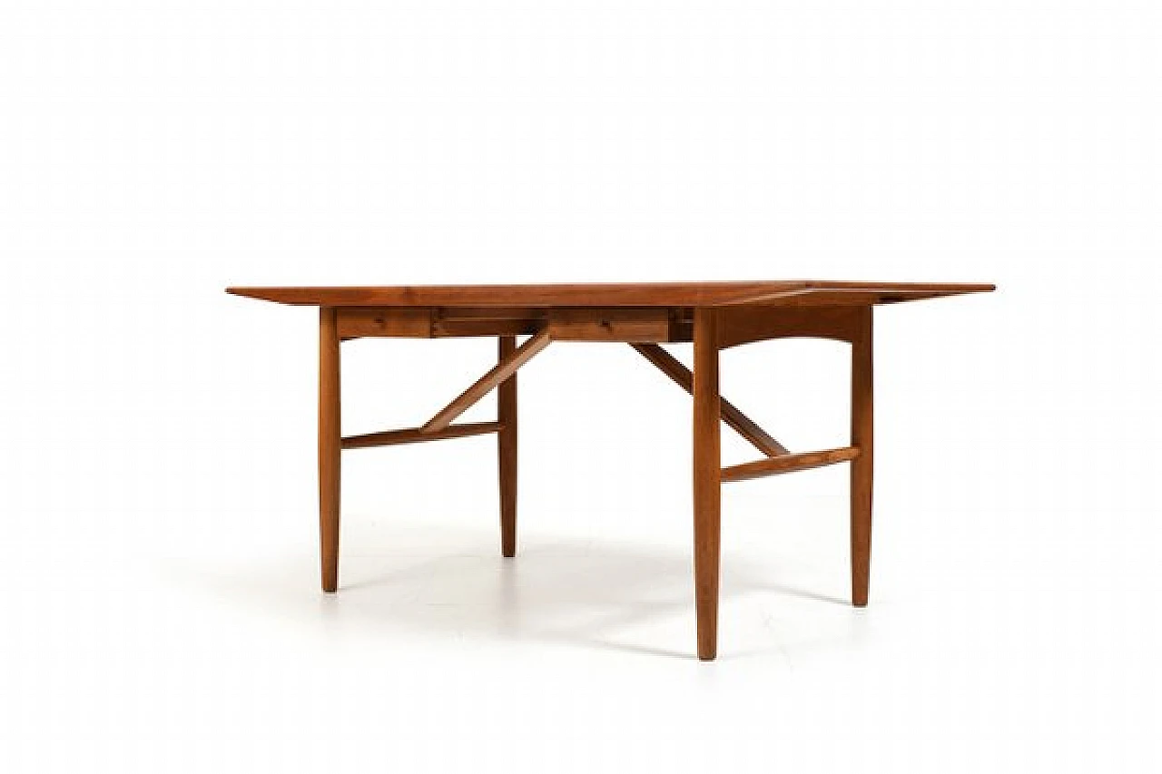 Danish teak and oak desk, 1960s 5