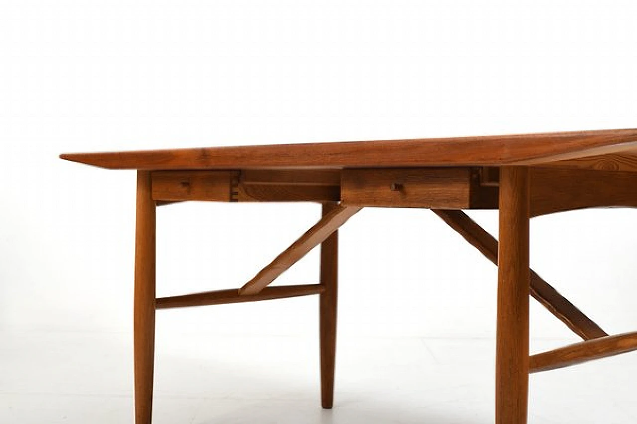 Danish teak and oak desk, 1960s 7