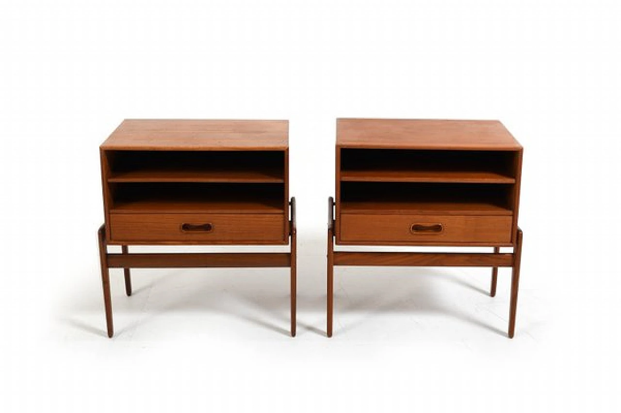 Pair of bedside tables by Arne Vodder for Vamo Sønderborg, 1960s 2