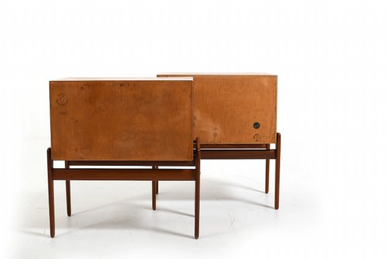 Pair of bedside tables by Arne Vodder for Vamo Sønderborg, 1960s 7