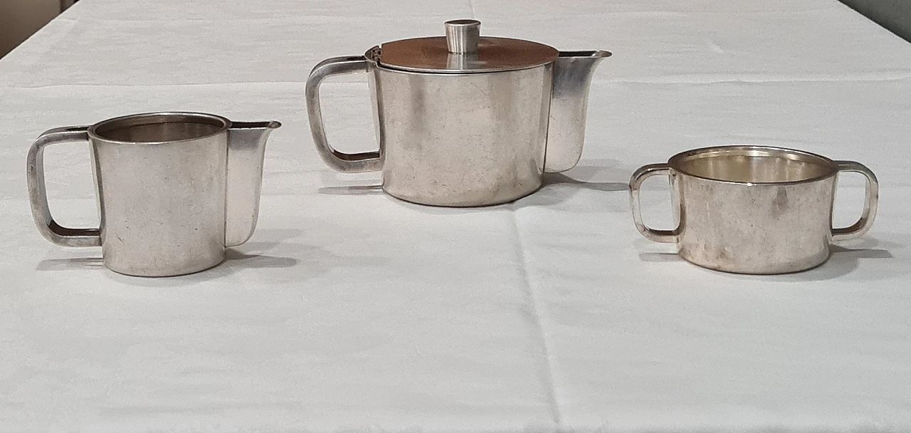 Teapot, milk jug and sugar bowl by Gio Ponti for Krupp, 1930s 2