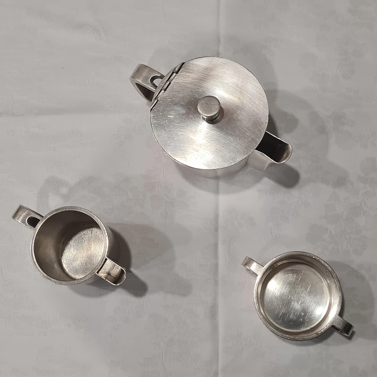 Teapot, milk jug and sugar bowl by Gio Ponti for Krupp, 1930s 4