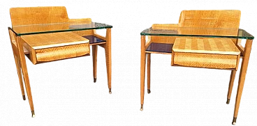 Pair of bedside tables by Dassi for La Permanente Mobili Cantù, 1950s