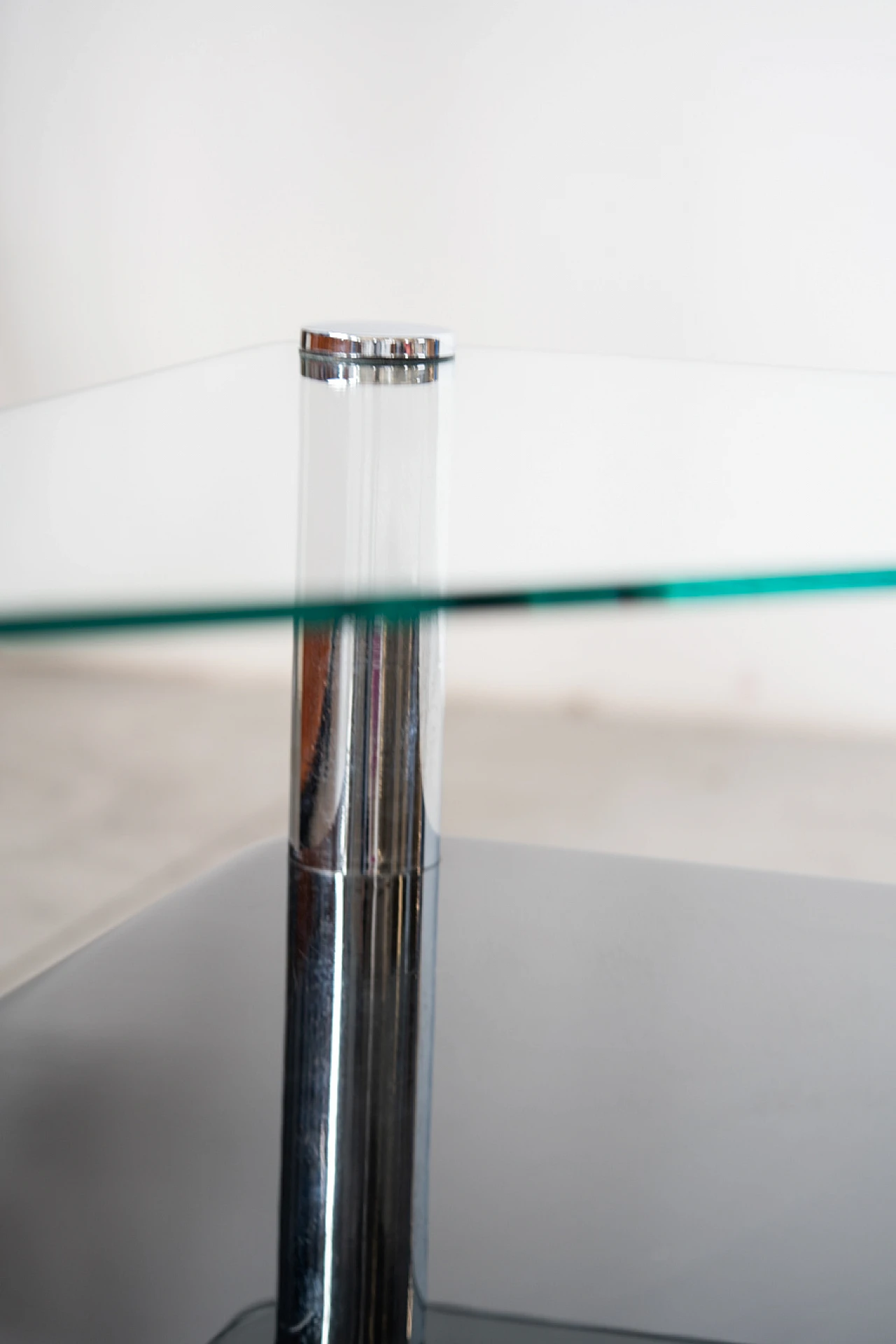 Steel and crystal coffee table by Marco Zanuso for Zanotta, 1960s 10