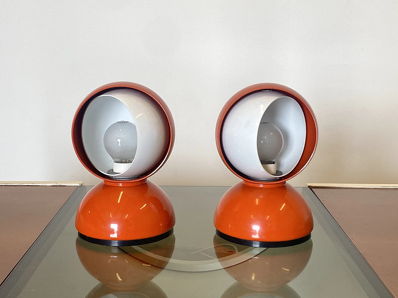 Coppia di lampade Eclisse di Vico Magistretti per Artemide, 1967 4