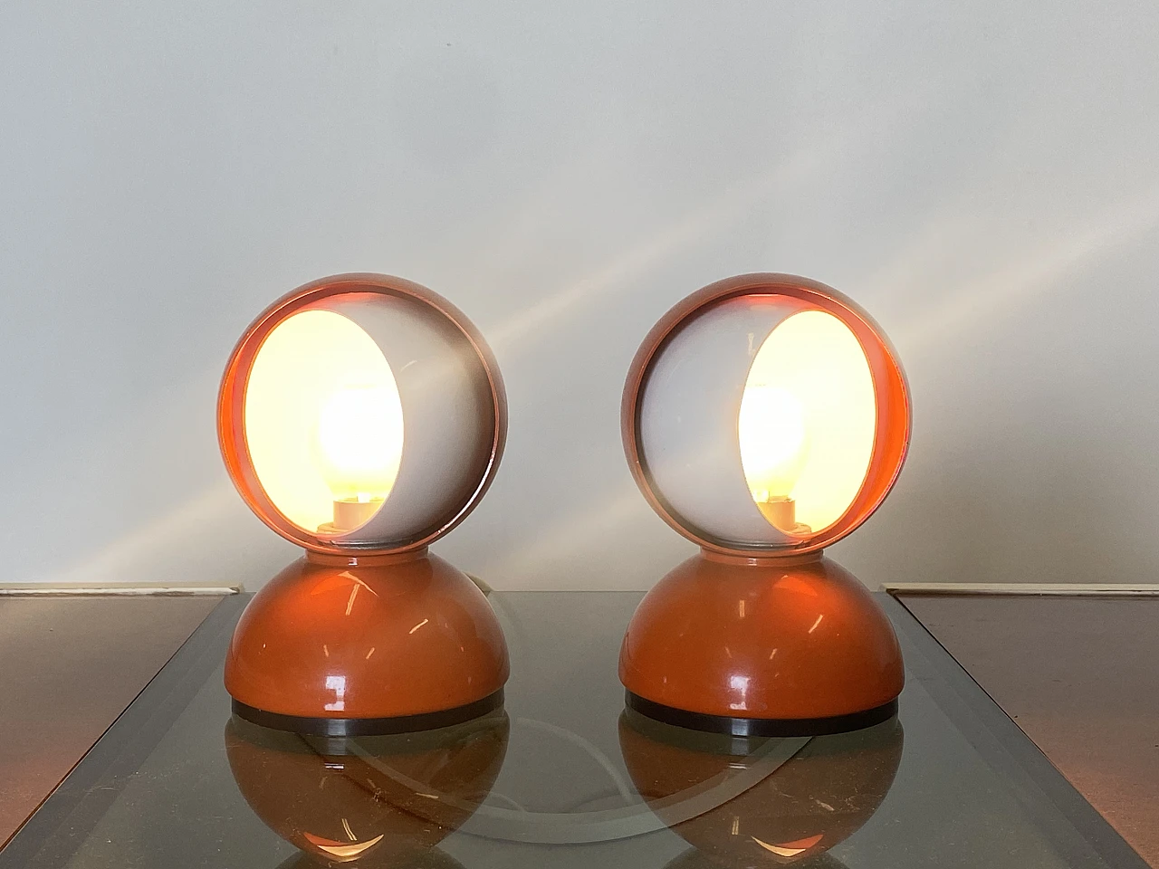 Pair of Eclisse lamps by Vico Magistretti for Artemide, 1967 10