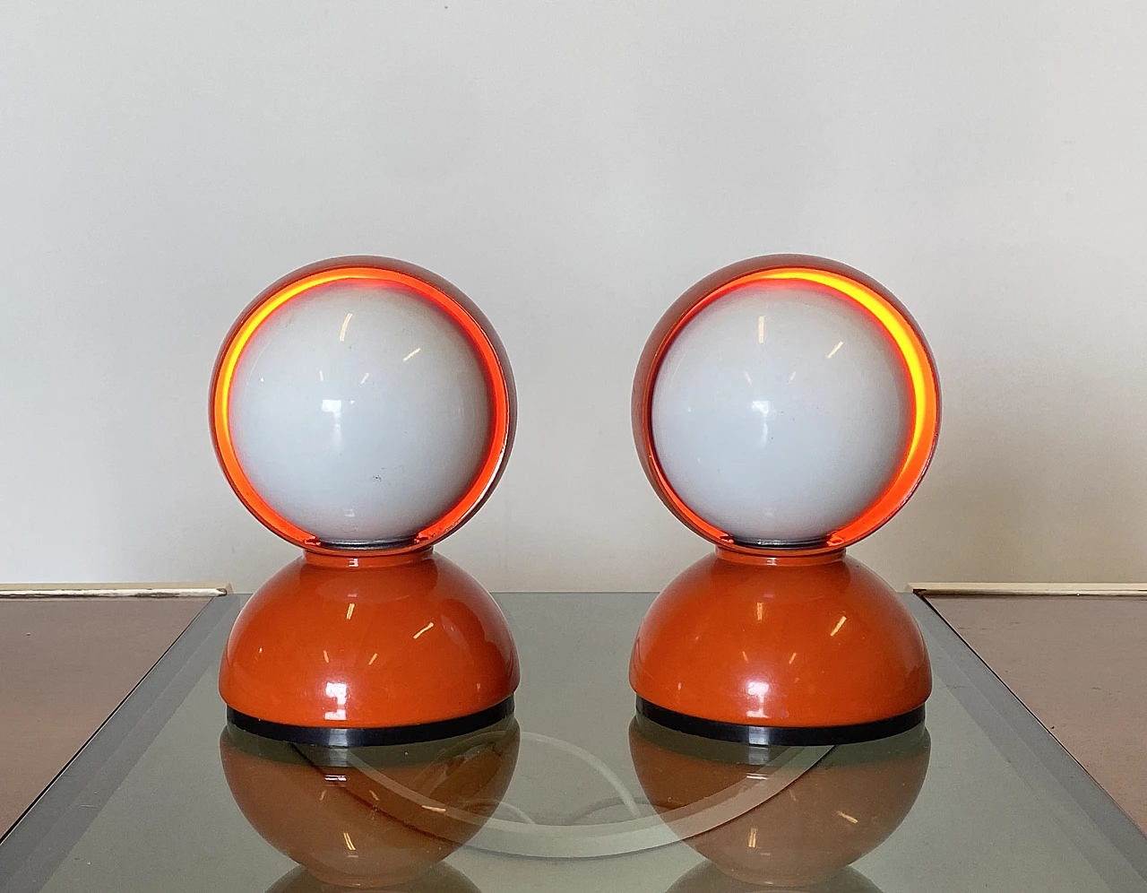 Pair of Eclisse lamps by Vico Magistretti for Artemide, 1967 11