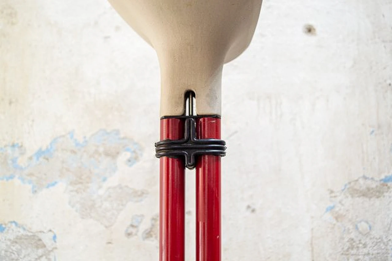 Metal and ceramic floor lamp by Stilnovo, 1980s 3