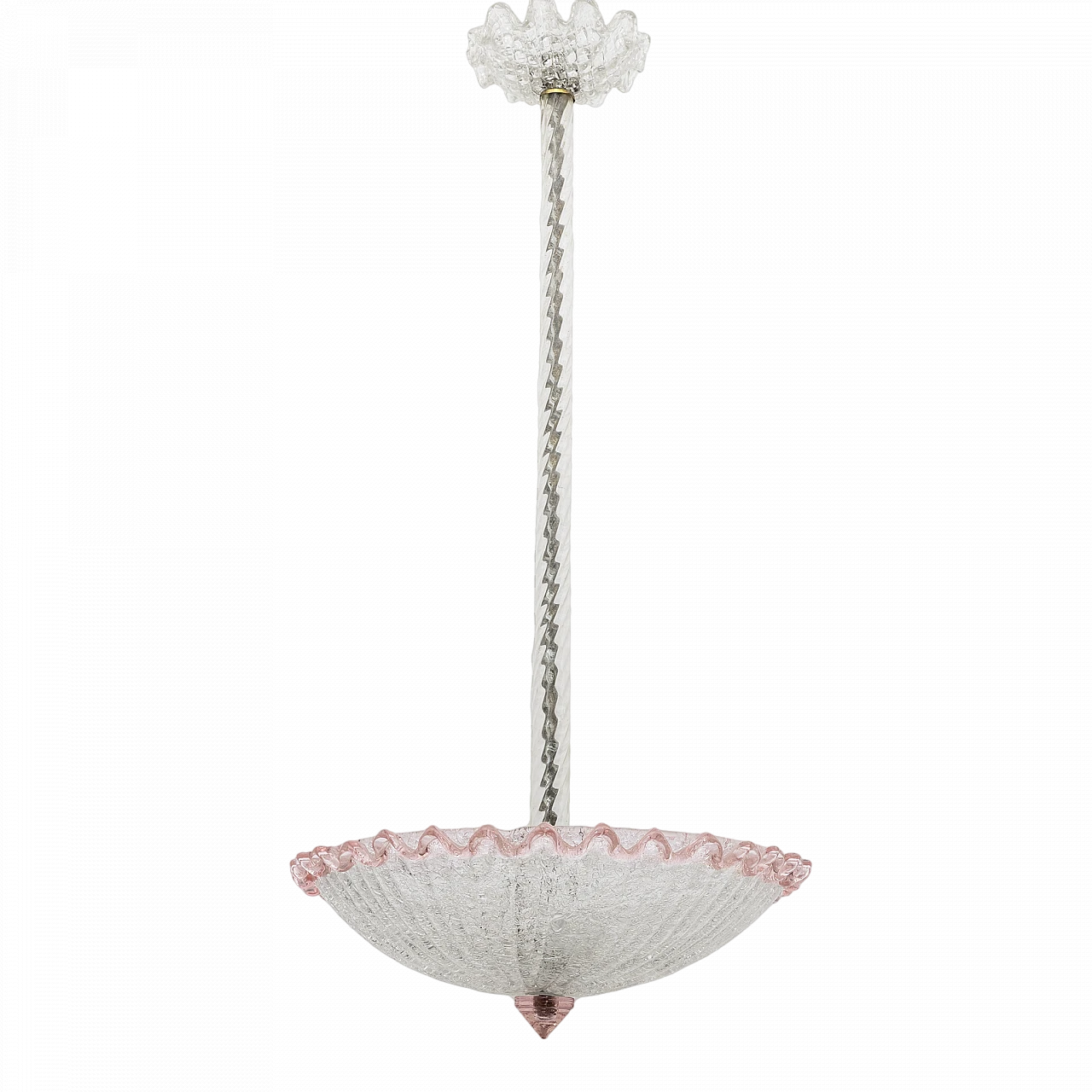 Murano glass chandelier in Barovier & Toso style, 1960s 6