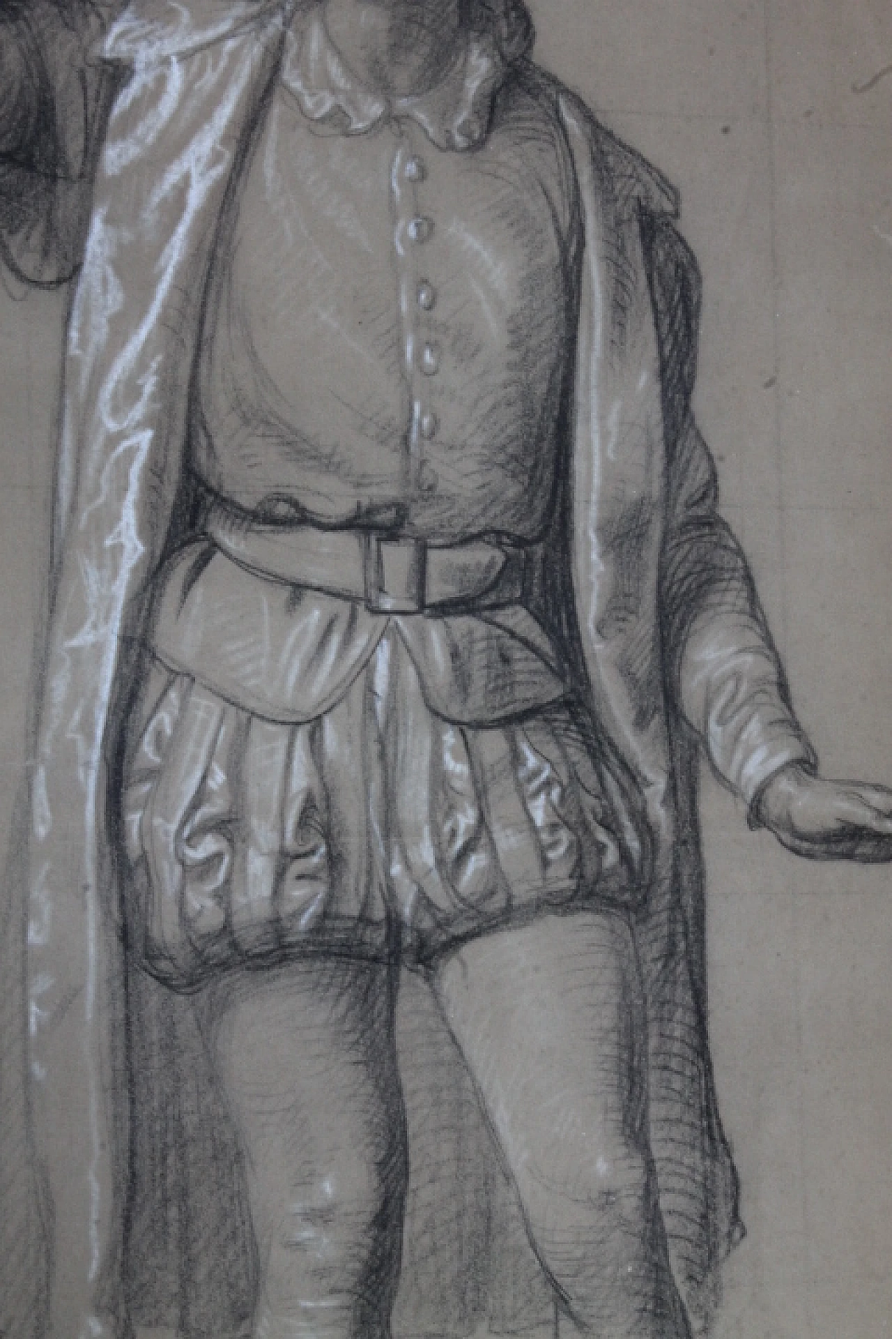 Nobile in costume d'epoca, disegno, '800 2