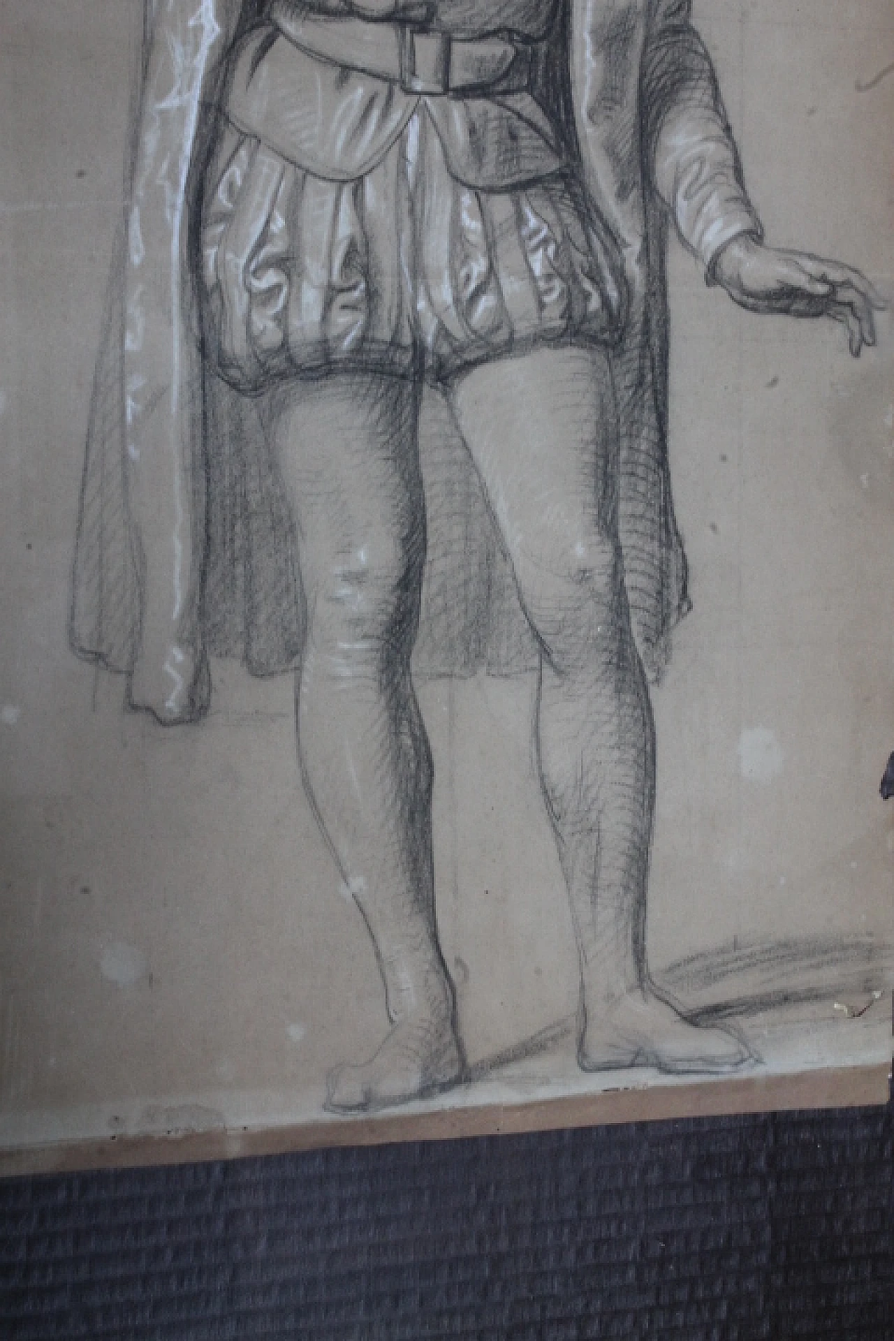 Nobile in costume d'epoca, disegno, '800 3