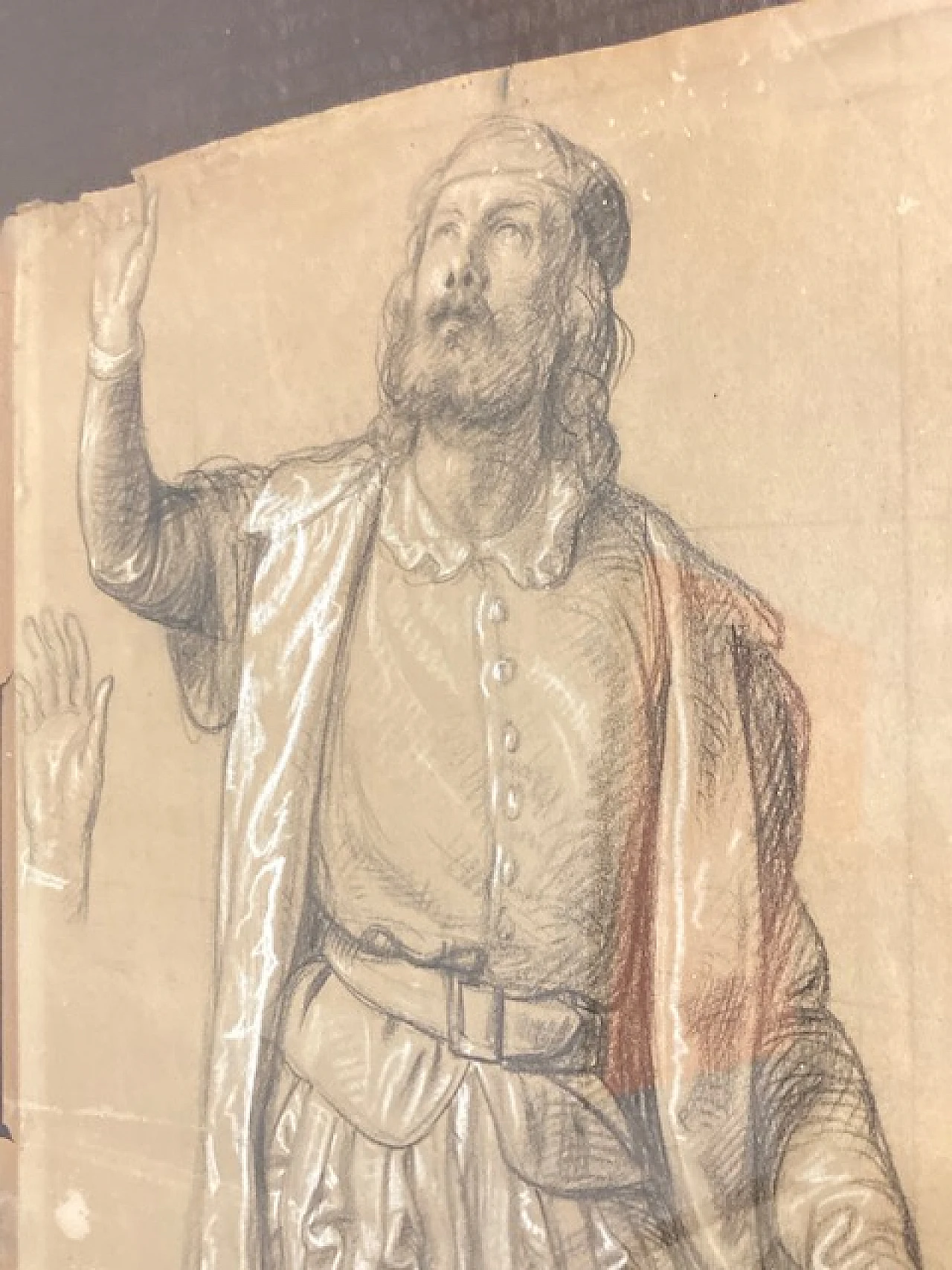 Nobile in costume d'epoca, disegno, '800 8