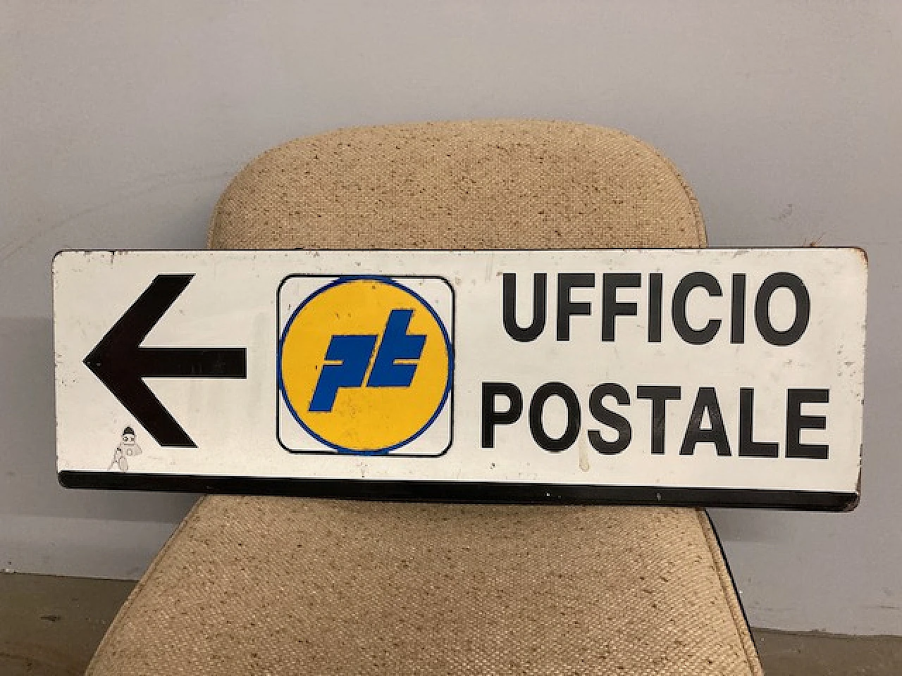 Metal post office sign, 1980s 2