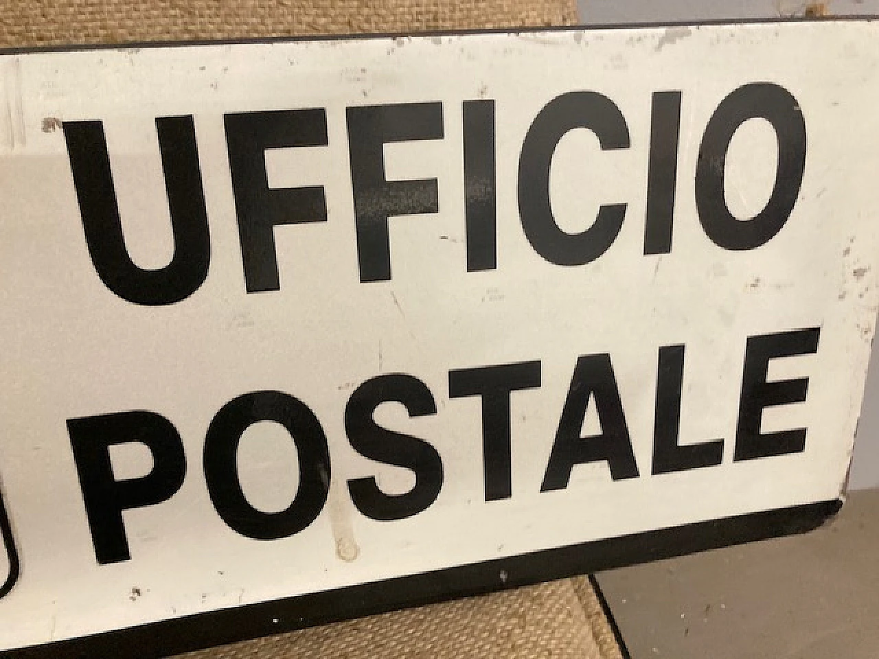 Metal post office sign, 1980s 5