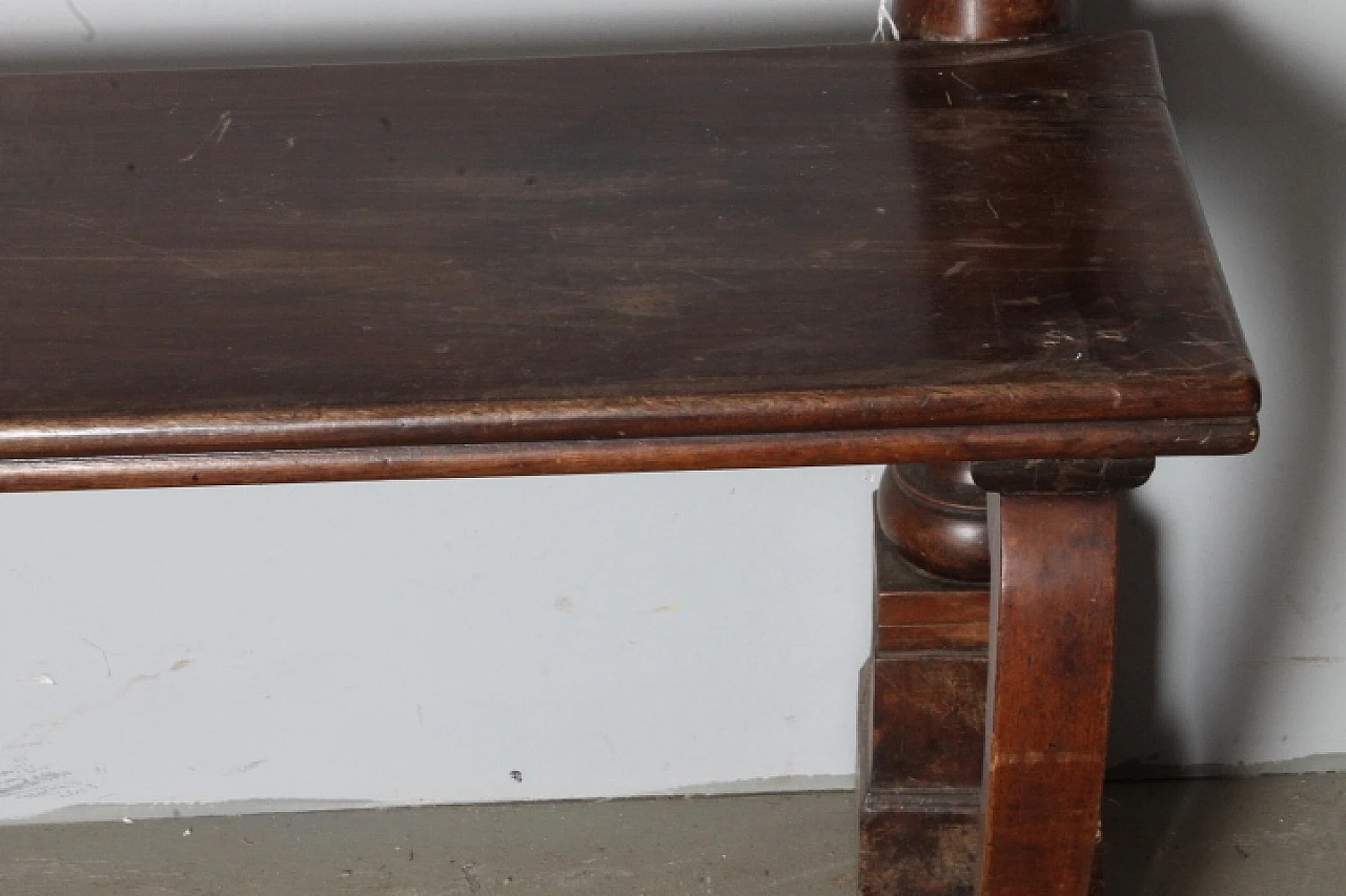 Louis XVI walnut bench, 18th century 10