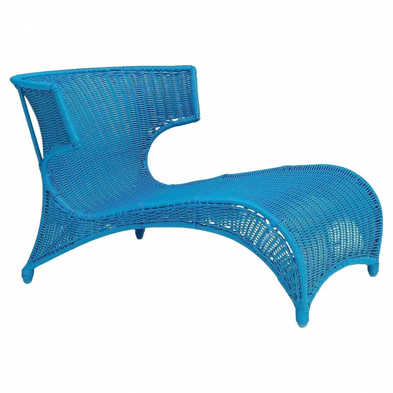 Sedia longue blu cielo di Monika Mudler per Ikea, 2001 1