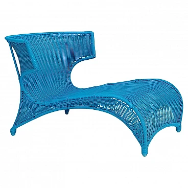 Sedia longue blu cielo di Monika Mudler per Ikea, 2001