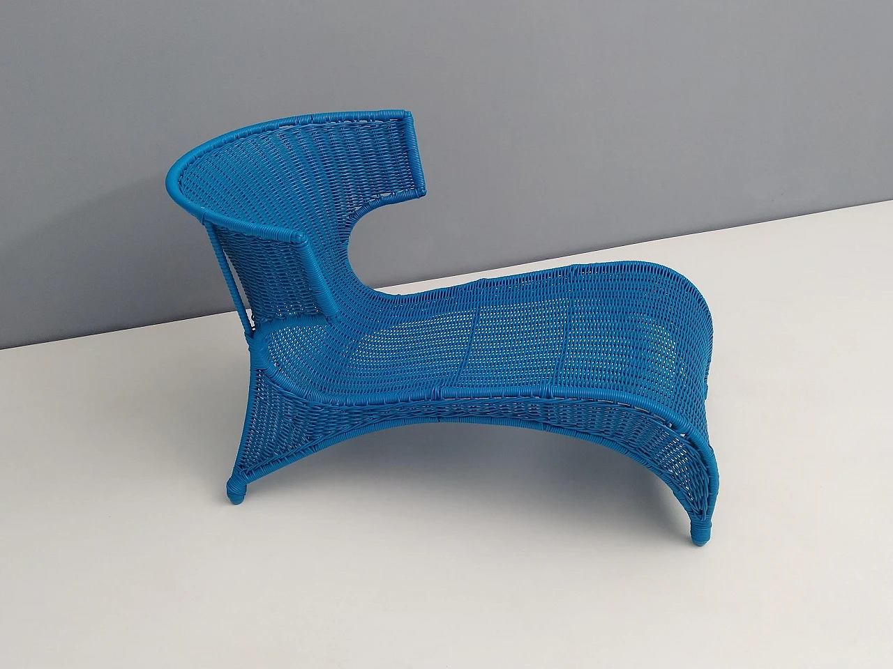 Sedia longue blu cielo di Monika Mudler per Ikea, 2001 6