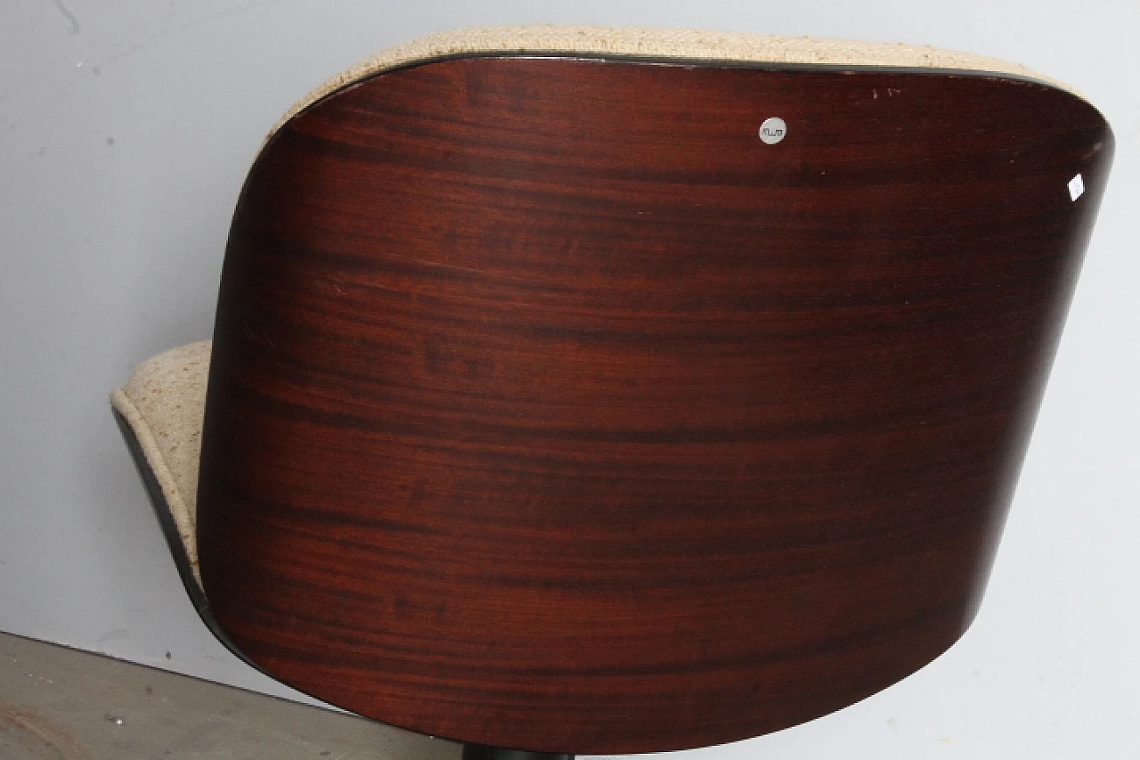 Rosewood swivel chair by Ico Parisi for Mim Roma, 1959 8