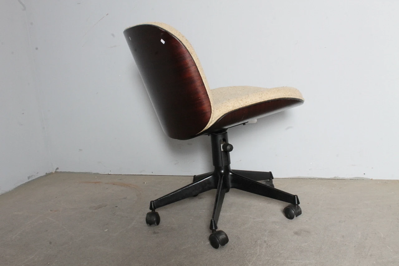 Rosewood swivel chair by Ico Parisi for Mim Roma, 1959 11