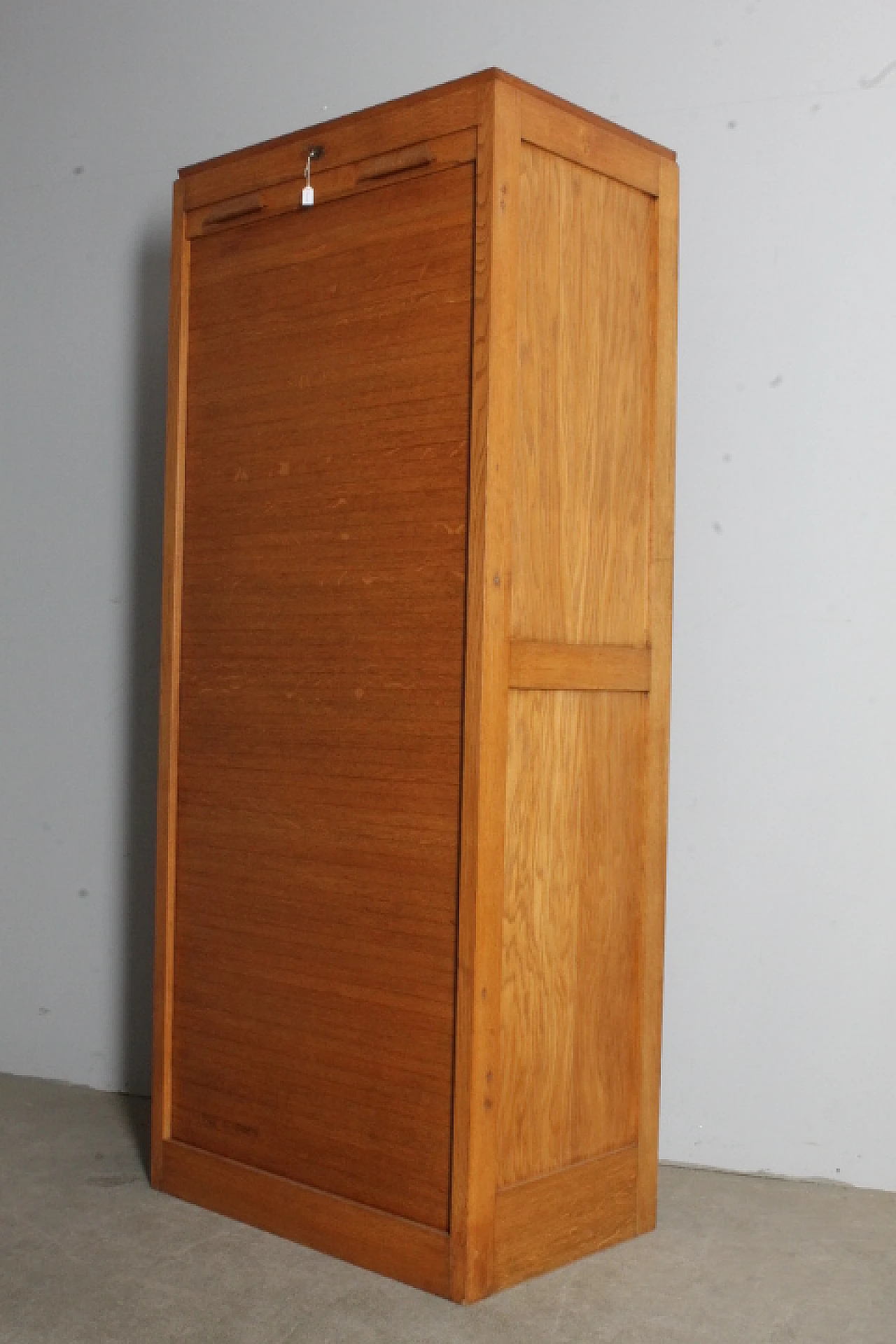 Art Deco cabinet with oak shutter, 1940s 7