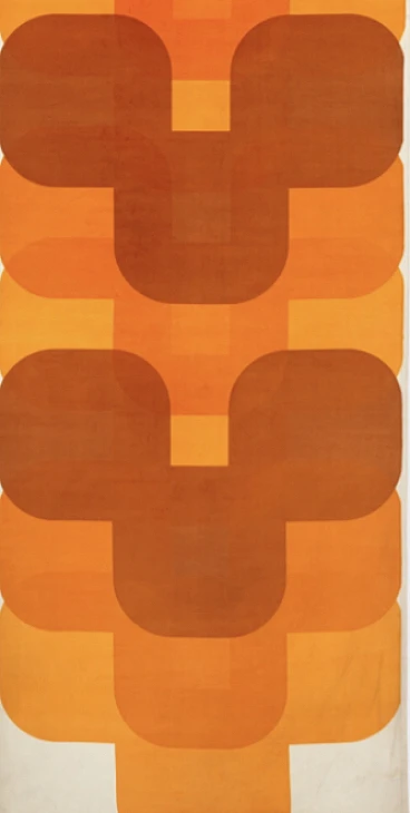 Motus wall carpet by Gaetano Pesce, 1970s
