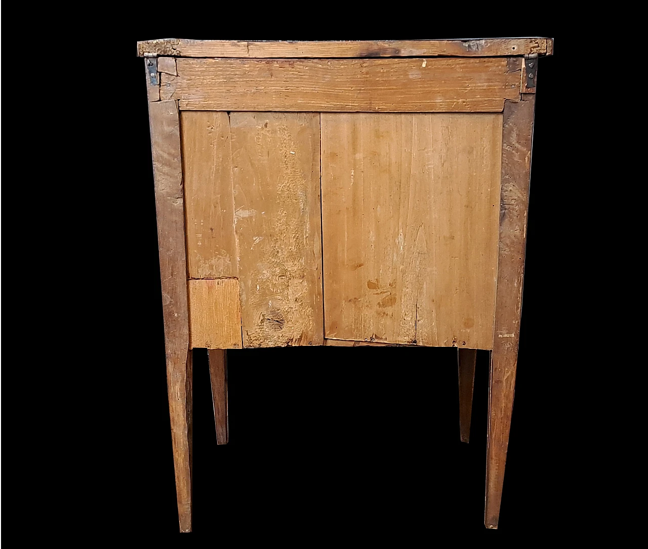 Inlaid bedside table in walnut, boxwood and bois de rose, 18th century 9