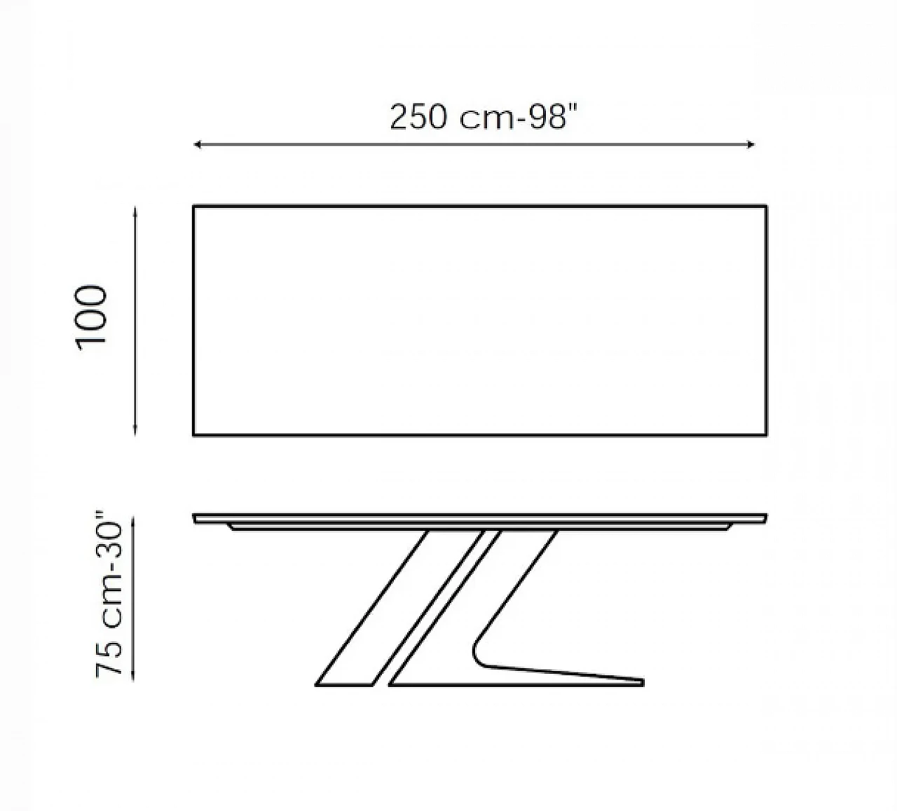 Tavolo TL in legno e metallo di Bonaldo 4