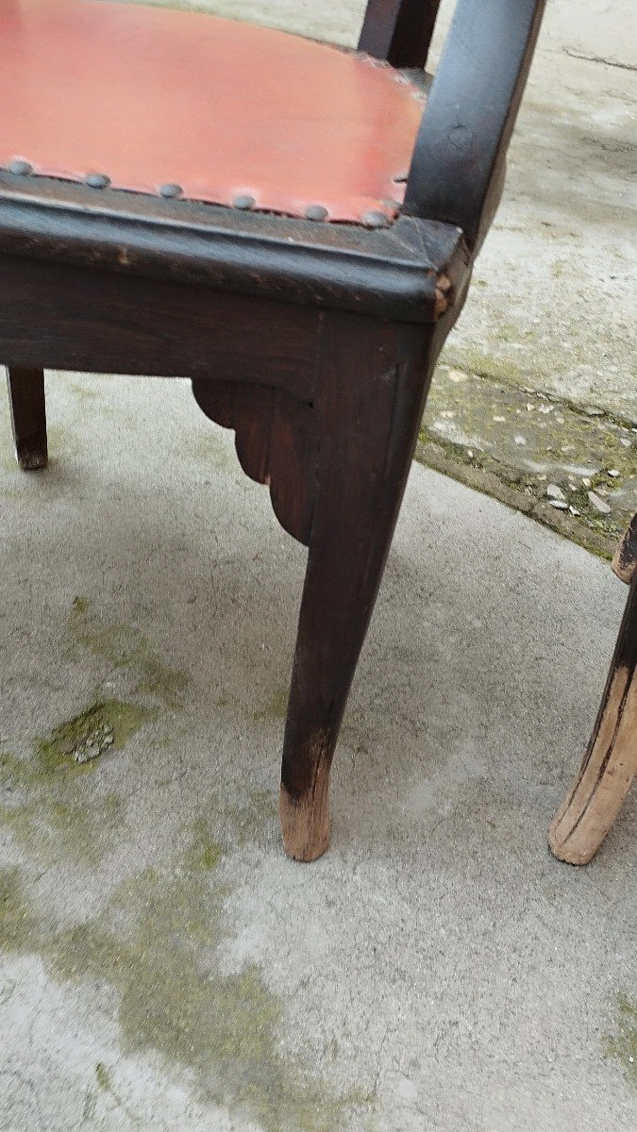 10 Armchairs in oak and fabric, 19th century 8