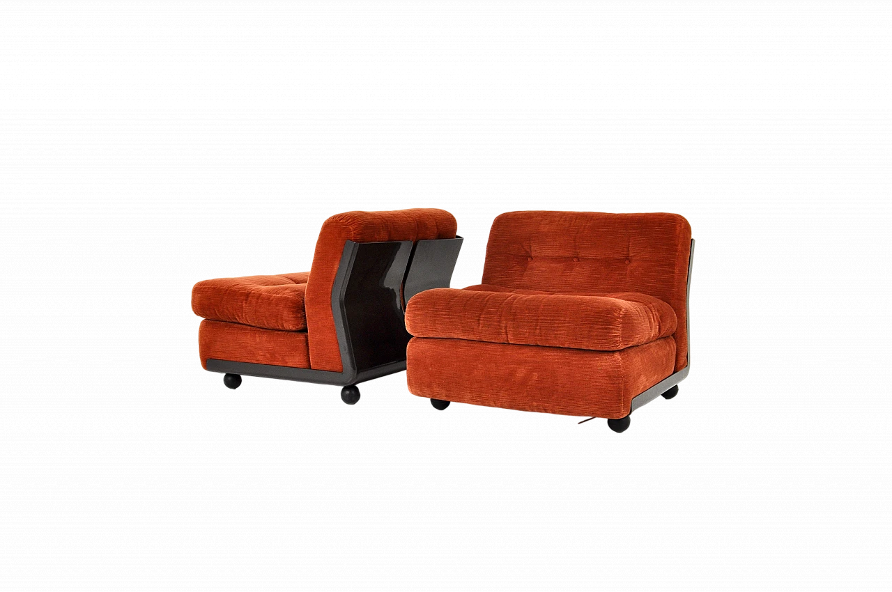 Pair of Amanta armchairs by Mario Bellini for B&B Italia, 1970s 14