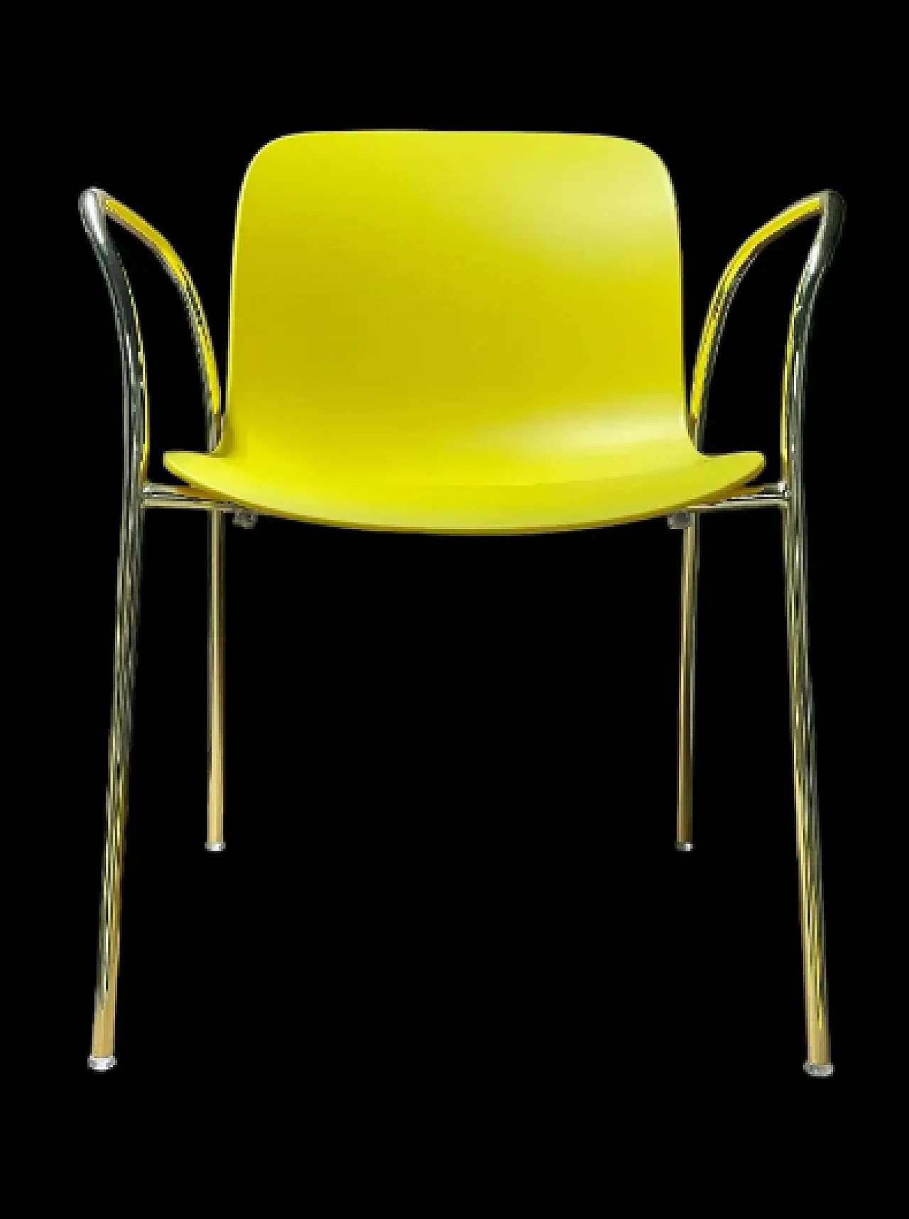 Poltroncina Troy gialla e dorata di Marcel Wanders per Magis 3