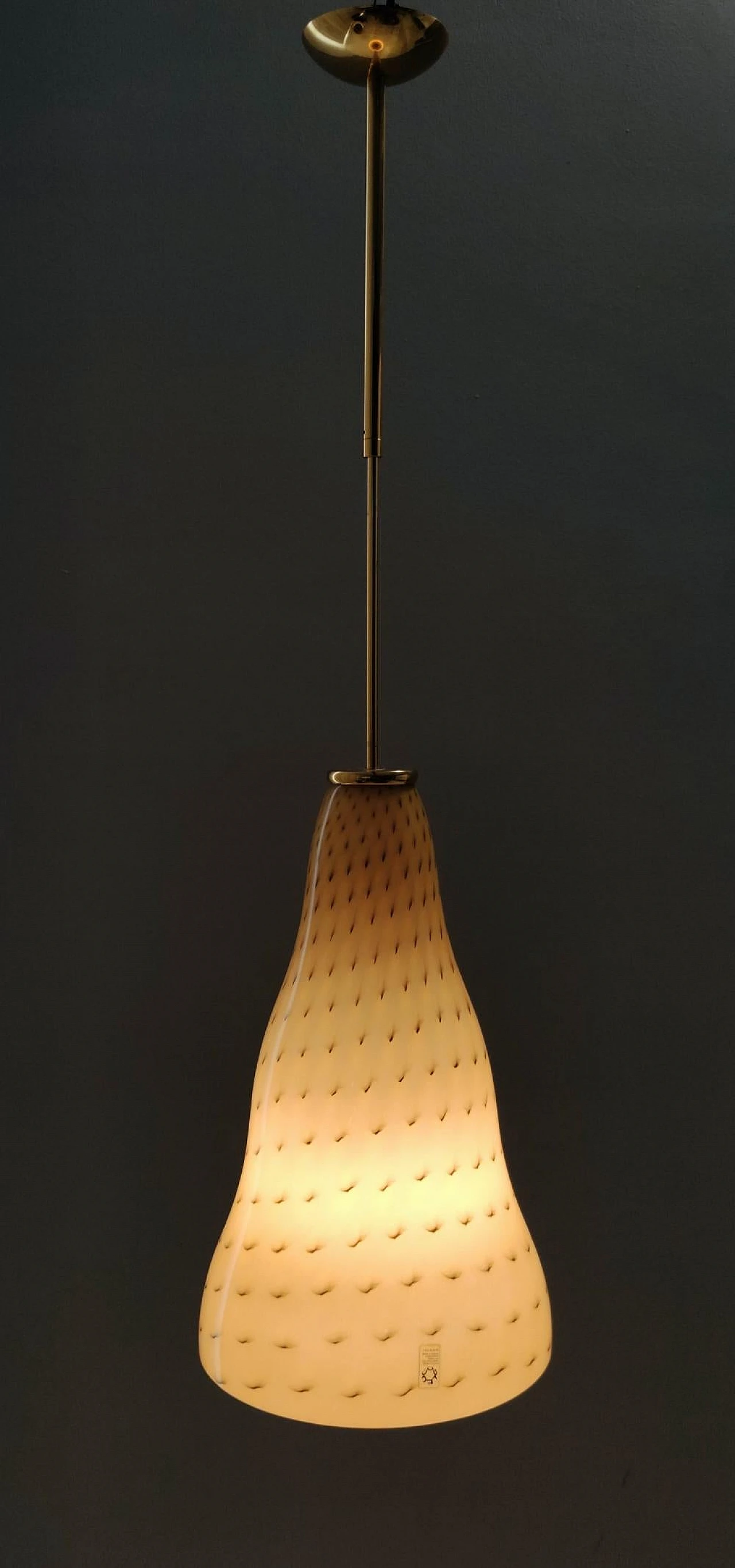 Lampadario in vetro di Leucos Vivia S e Toso & Massari, 1996 2