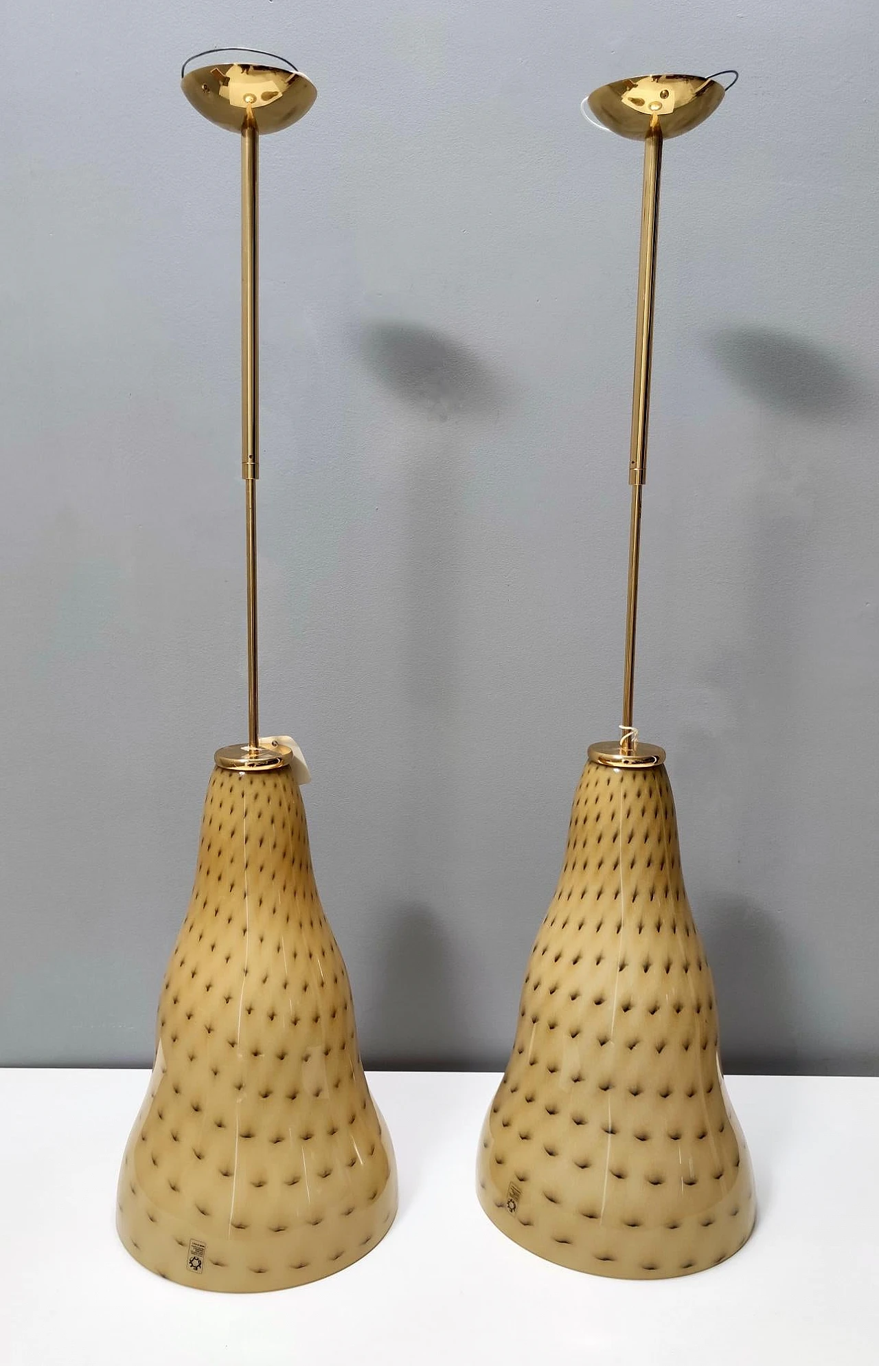 Lampadario in vetro di Leucos Vivia S e Toso & Massari, 1996 4