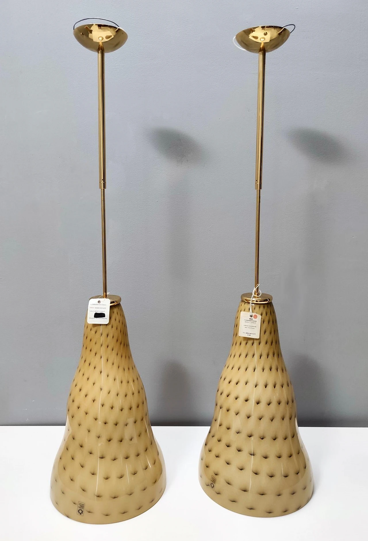 Lampadario in vetro di Leucos Vivia S e Toso & Massari, 1996 5