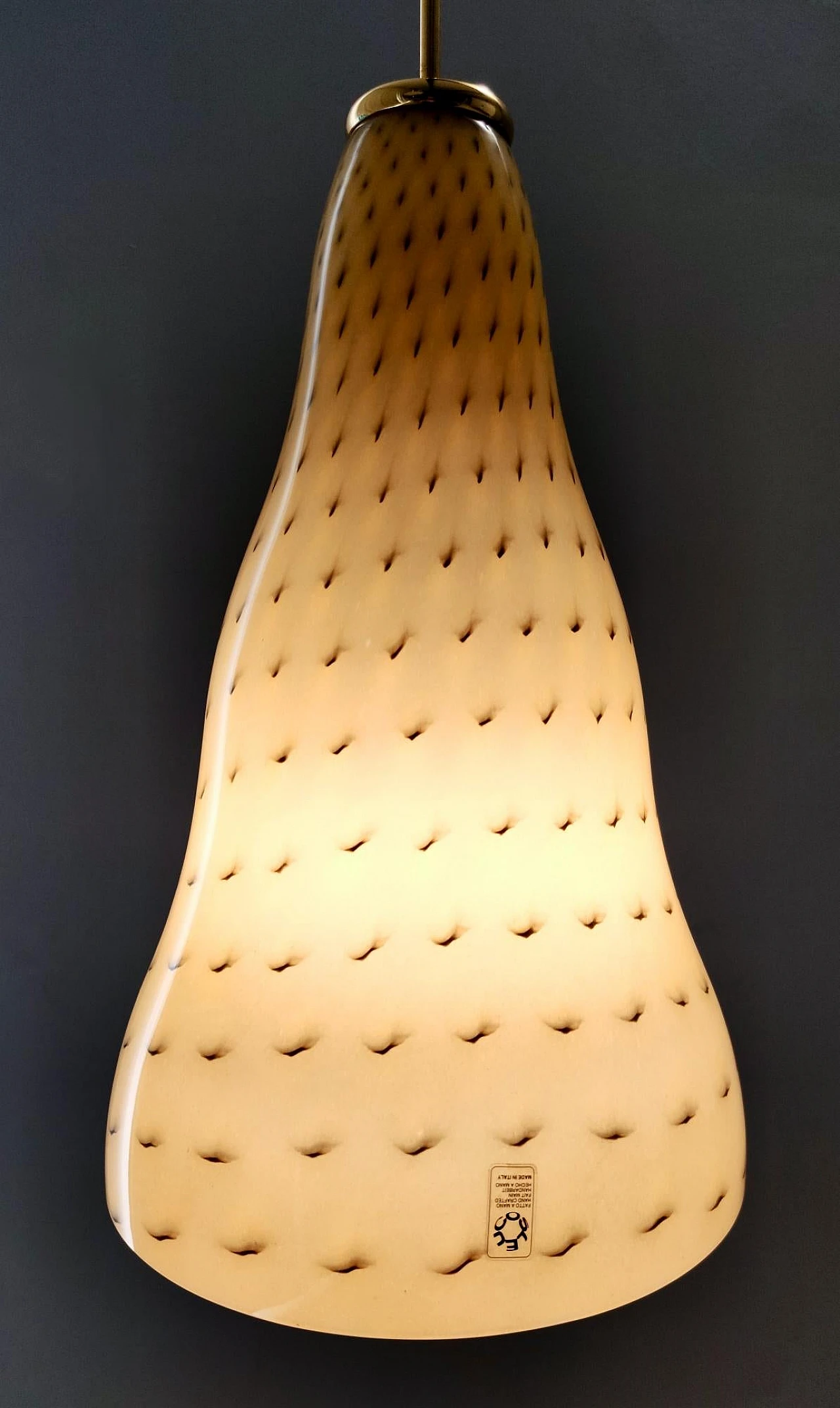 Lampadario in vetro di Leucos Vivia S e Toso & Massari, 1996 8